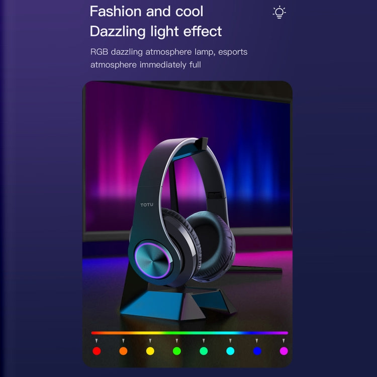 TOTUDESIGN B39 Wireless Bluetooth V5.0 Foldable Headphones(Black)