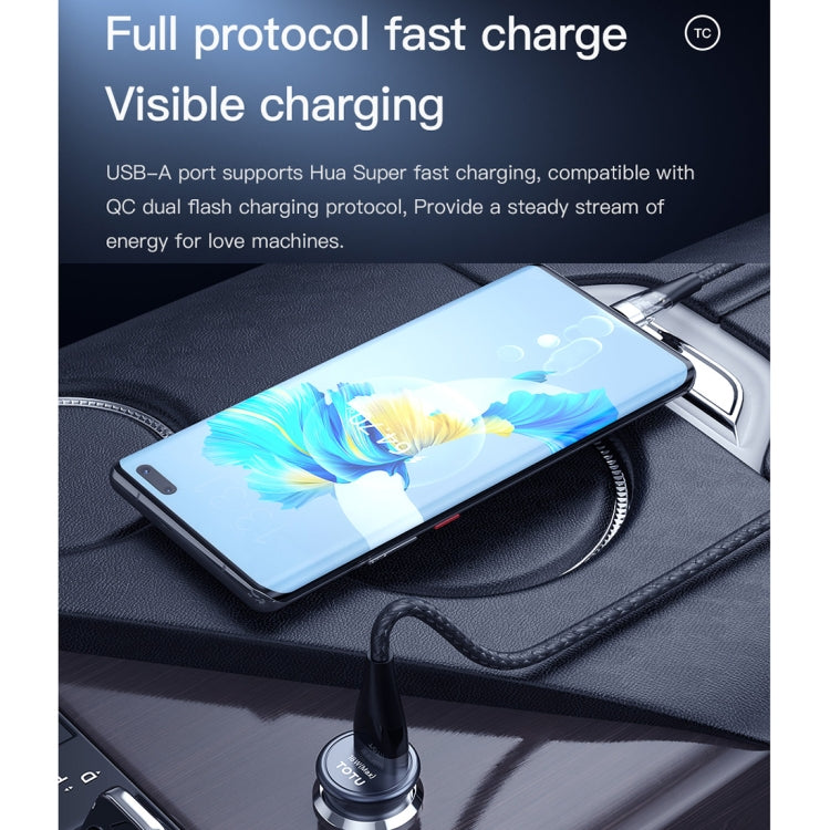 TOTUDESIGN 30W Car Fast Charging, Interface:USB-C / Typ-C + USB-C / Typ-C
