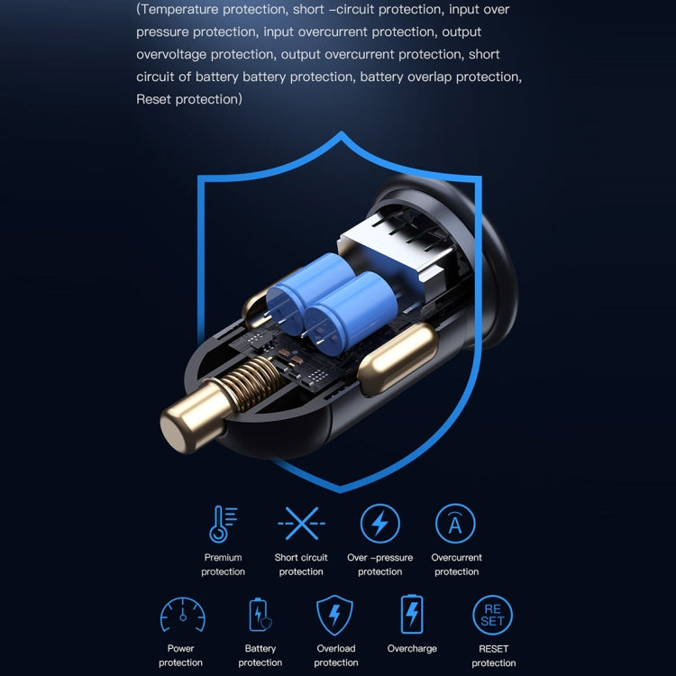 TOTUDESIGN 30W Car Fast Charging, Interface:USB-C / Typ-C + USB-C / Typ-C