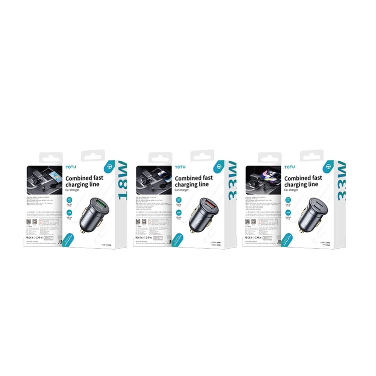TOTUDESIGN 30W Car Fast Charging, Interface:USB-C / Typ-C + USB-C / Typ-C