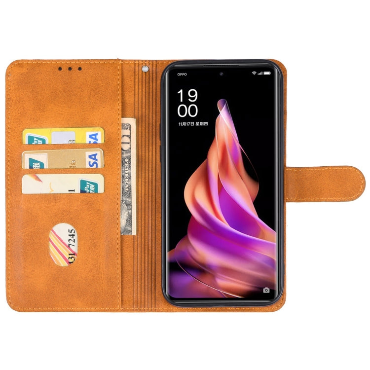 For OPPO Reno9 Leather Phone Case