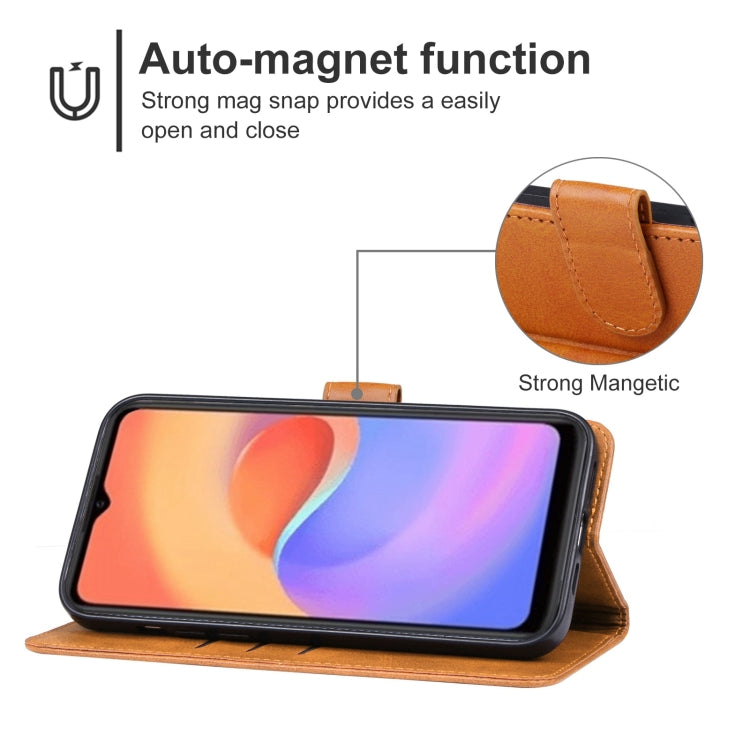 For ZTE Blade A52 Lite Leather Phone Case