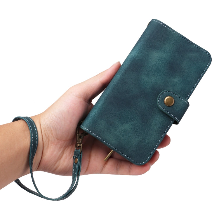 For iPhone 13 Pro Multifunctional Card Slot Zipper Wallet Flip Leather Phone Case
