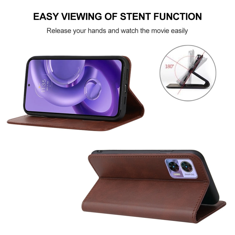 For Motorola Edge 30 Neo Magnetic Closure Leather Phone Case