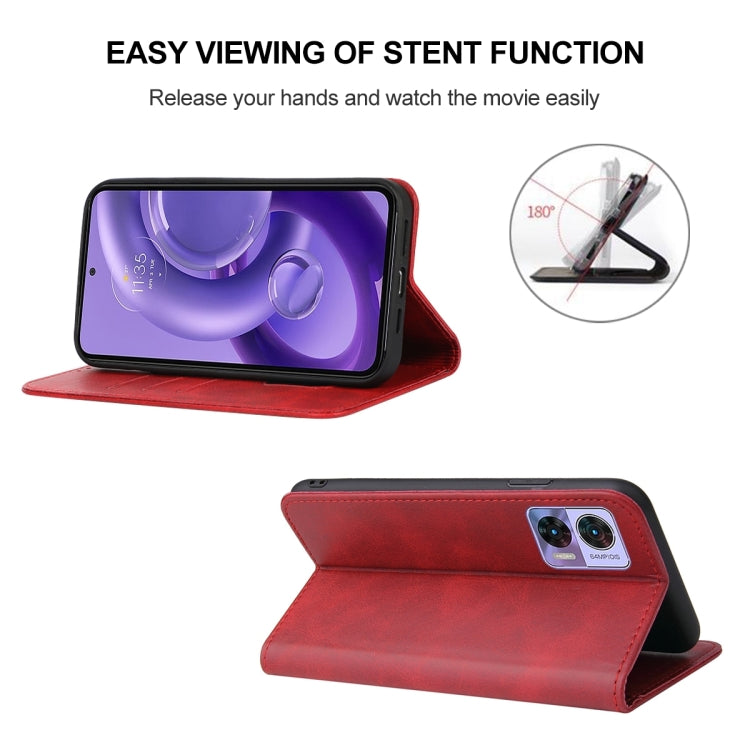 For Motorola Edge 30 Neo Magnetic Closure Leather Phone Case