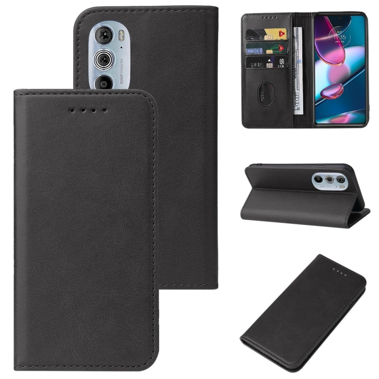 For Motorola Edge+ 5G UW 2022/Edge 30 Pro Magnetic Closure Leather Phone Case