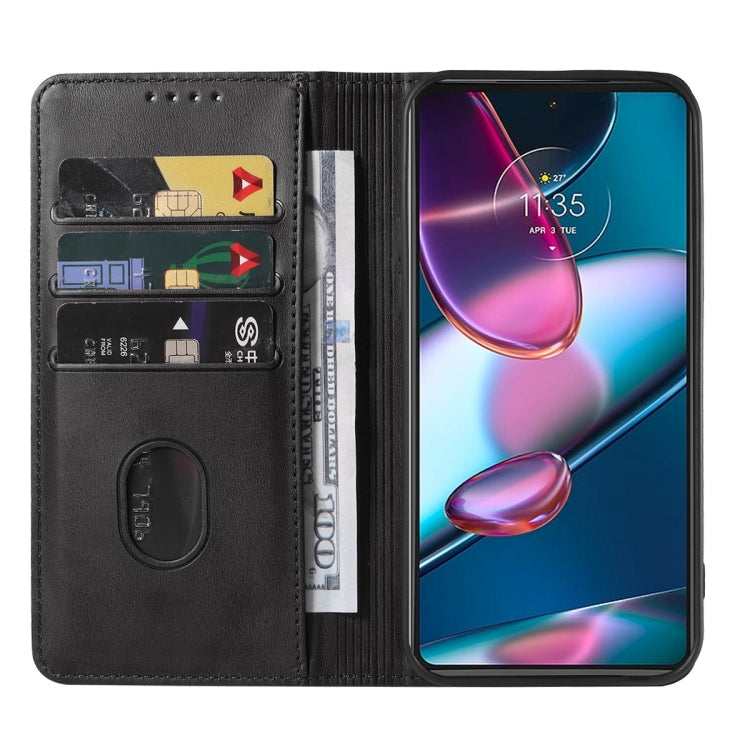 For Motorola Edge+ 5G UW 2022/Edge 30 Pro Magnetic Closure Leather Phone Case