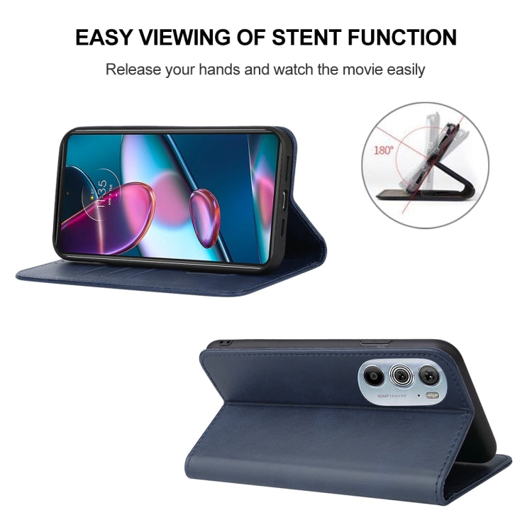 For Motorola Edge+ 5G UW 2022/Edge 30 Pro Magnetic Closure Leather Phone Case