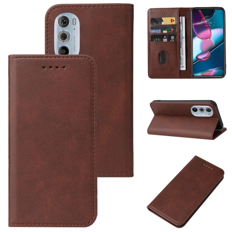 For Motorola Edge+ 5G UW 2022/Edge 30 Pro Magnetic Closure Leather Phone Case