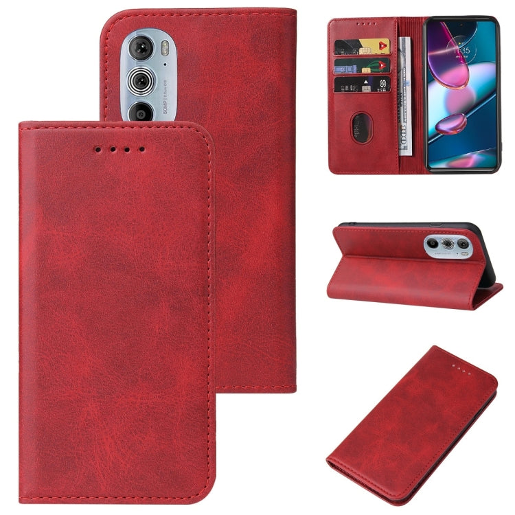 For Motorola Edge+ 5G UW 2022/Edge 30 Pro Magnetic Closure Leather Phone Case