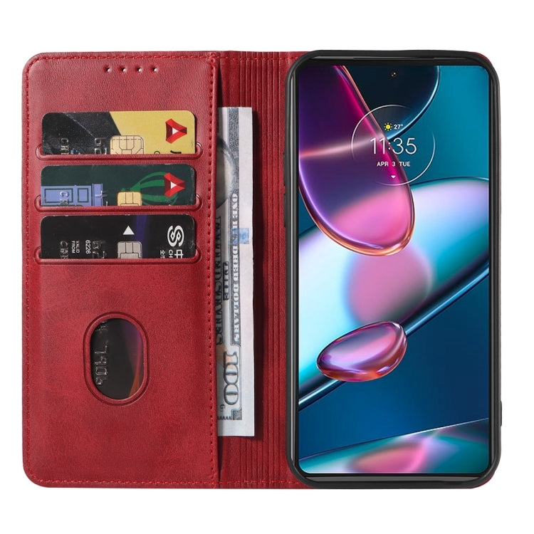 For Motorola Edge+ 5G UW 2022/Edge 30 Pro Magnetic Closure Leather Phone Case