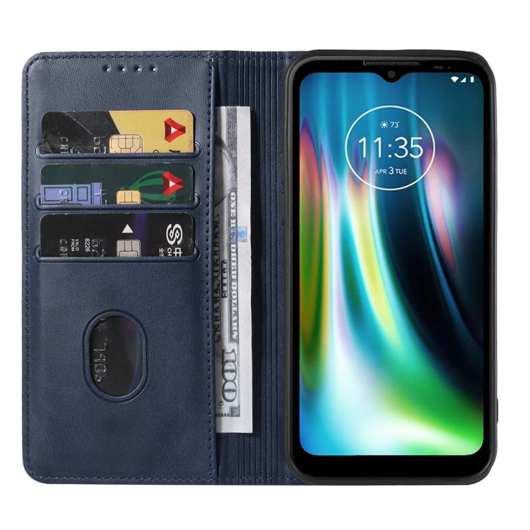 For Motorola Moto Defy 2021 Magnetic Closure Leather Phone Case