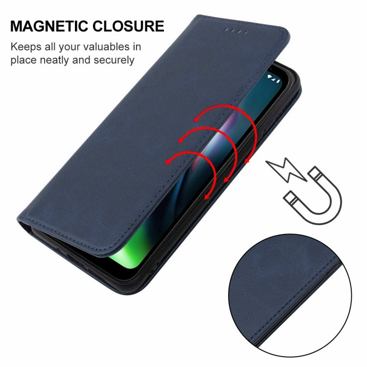 For Motorola Moto Defy 2021 Magnetic Closure Leather Phone Case