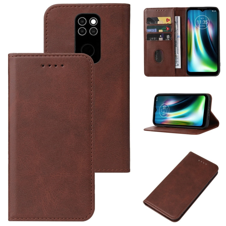 For Motorola Moto Defy 2021 Magnetic Closure Leather Phone Case