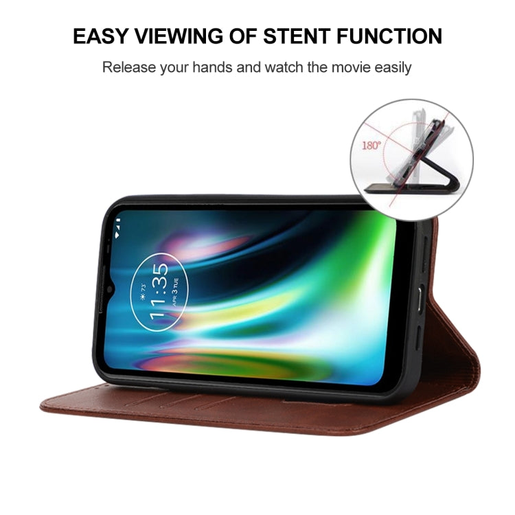 For Motorola Moto Defy 2021 Magnetic Closure Leather Phone Case