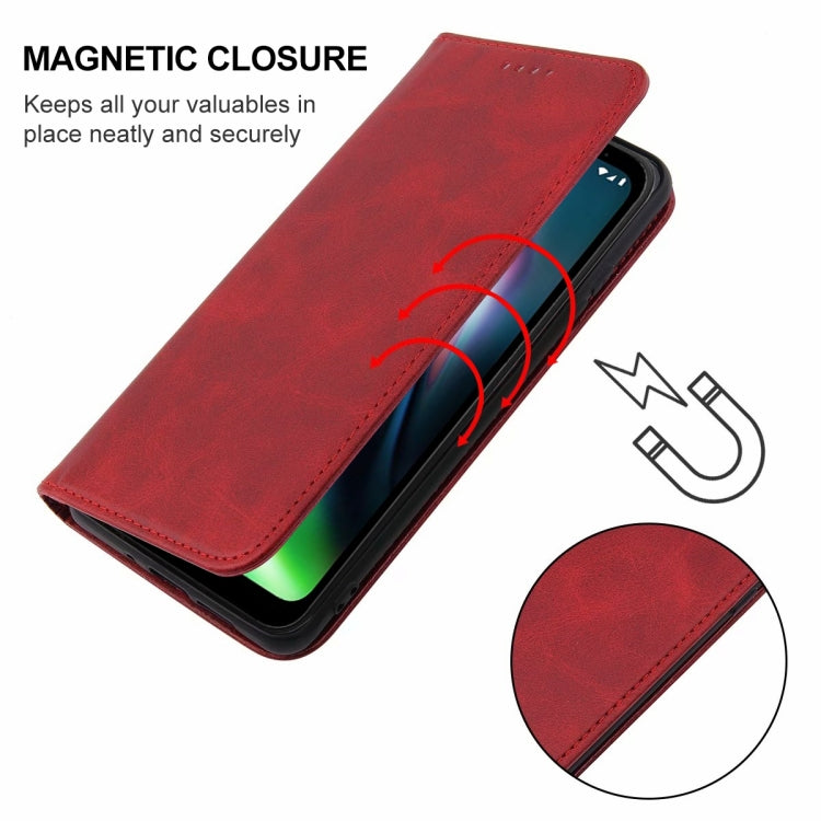 For Motorola Moto Defy 2021 Magnetic Closure Leather Phone Case