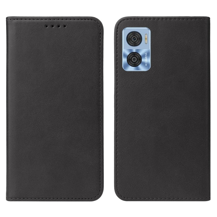 For Motorola Moto E22/E22i Magnetic Closure Leather Phone Case