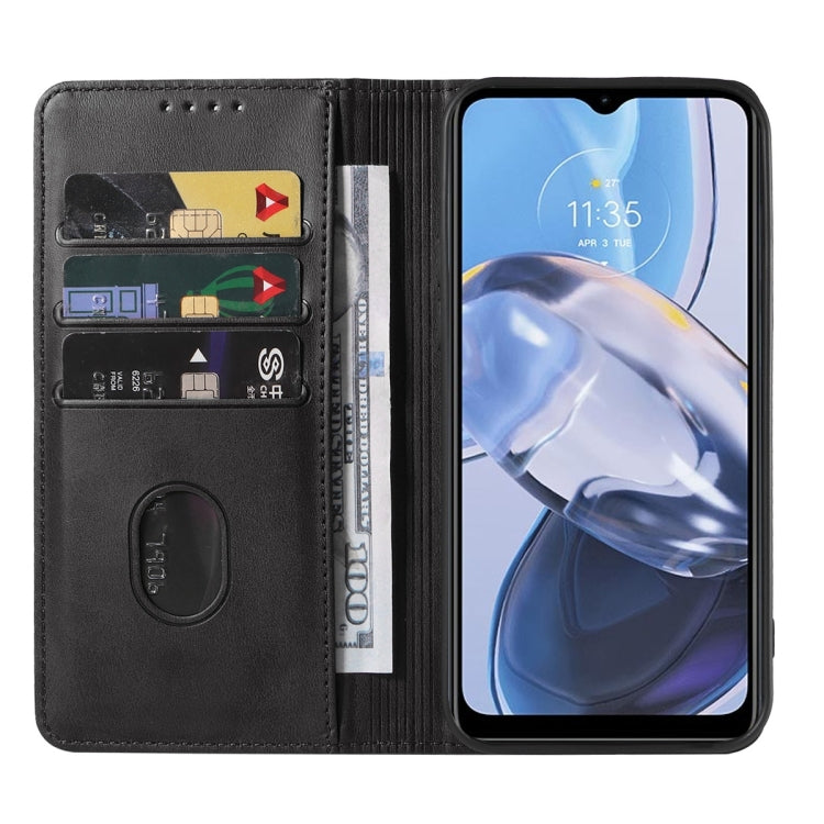 For Motorola Moto E22/E22i Magnetic Closure Leather Phone Case