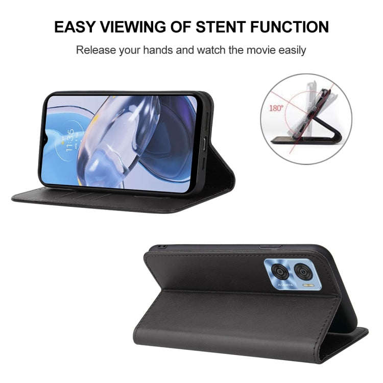 For Motorola Moto E22/E22i Magnetic Closure Leather Phone Case