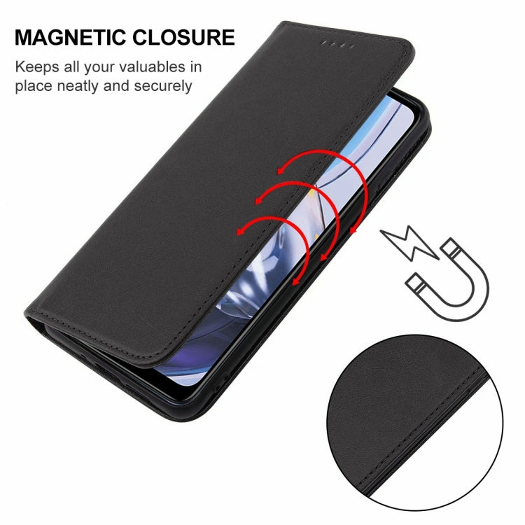 For Motorola Moto E22/E22i Magnetic Closure Leather Phone Case