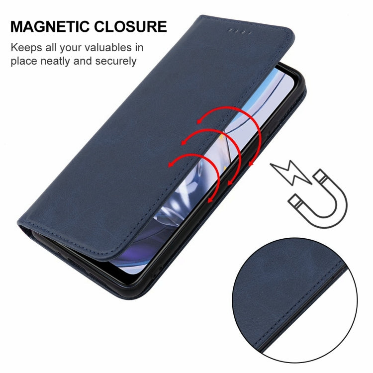 For Motorola Moto E22/E22i Magnetic Closure Leather Phone Case