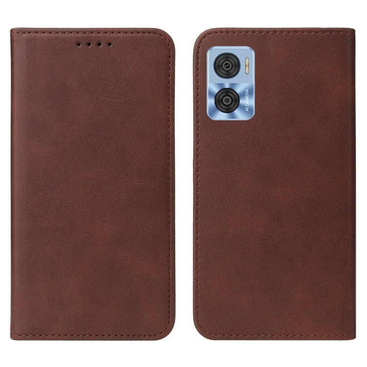 For Motorola Moto E22/E22i Magnetic Closure Leather Phone Case