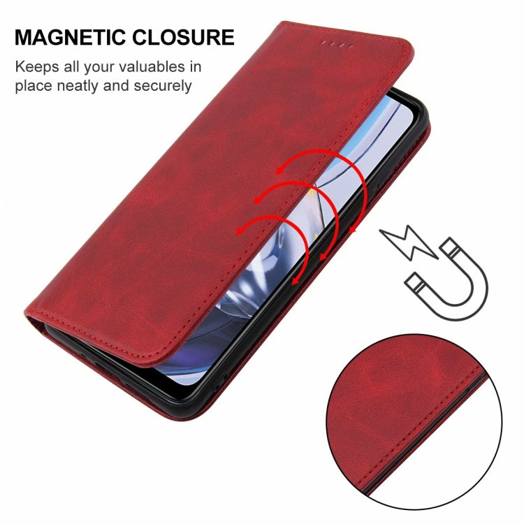For Motorola Moto E22/E22i Magnetic Closure Leather Phone Case