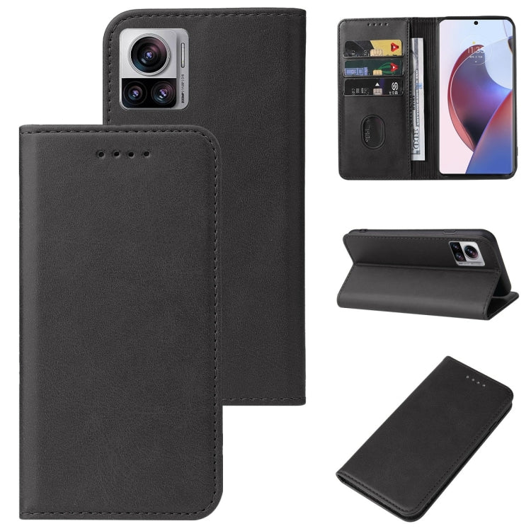 For Motorola Edge 30 Ultra Magnetic Closure Leather Phone Case