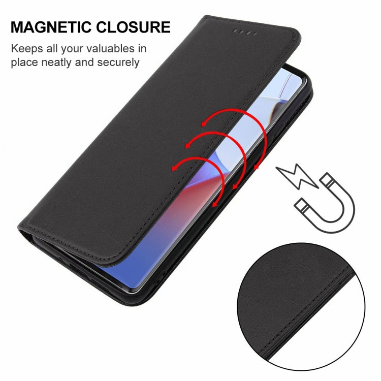 For Motorola Edge 30 Ultra Magnetic Closure Leather Phone Case