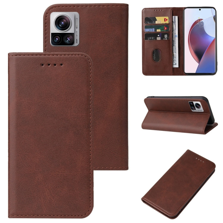 For Motorola Edge 30 Ultra Magnetic Closure Leather Phone Case