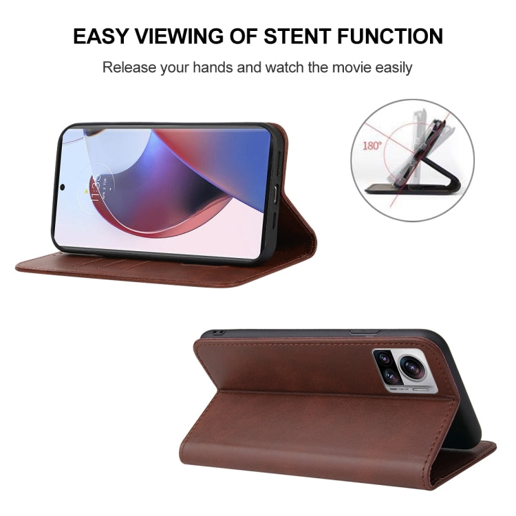 For Motorola Edge 30 Ultra Magnetic Closure Leather Phone Case