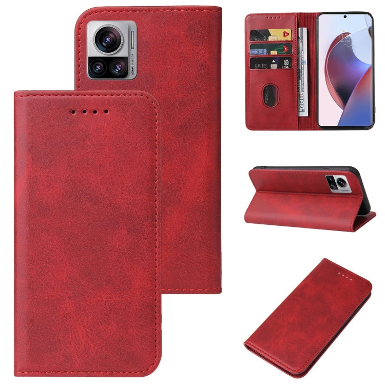 For Motorola Edge 30 Ultra Magnetic Closure Leather Phone Case