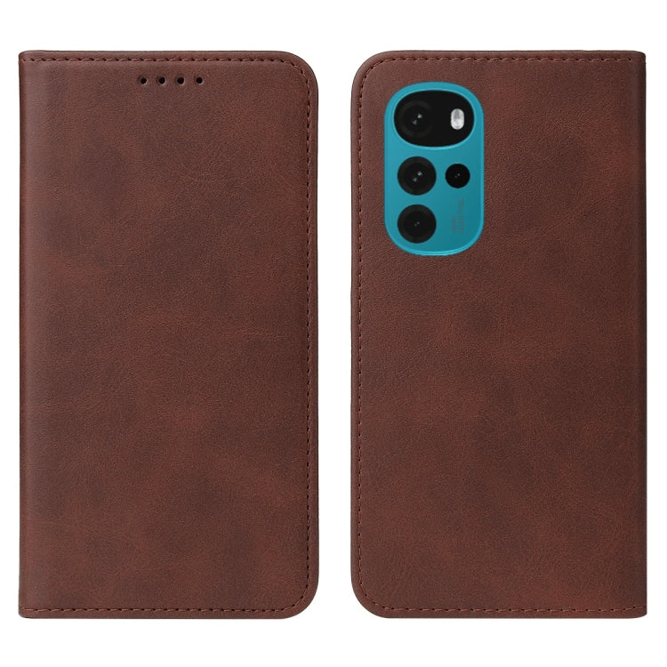 For Motorola Moto G22 Magnetic Closure Leather Phone Case