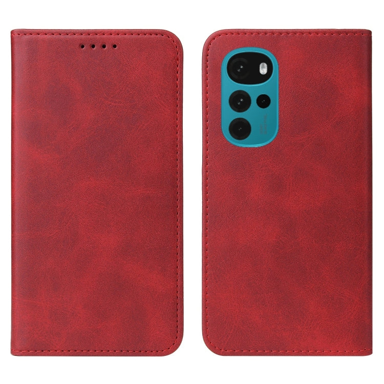 For Motorola Moto G22 Magnetic Closure Leather Phone Case