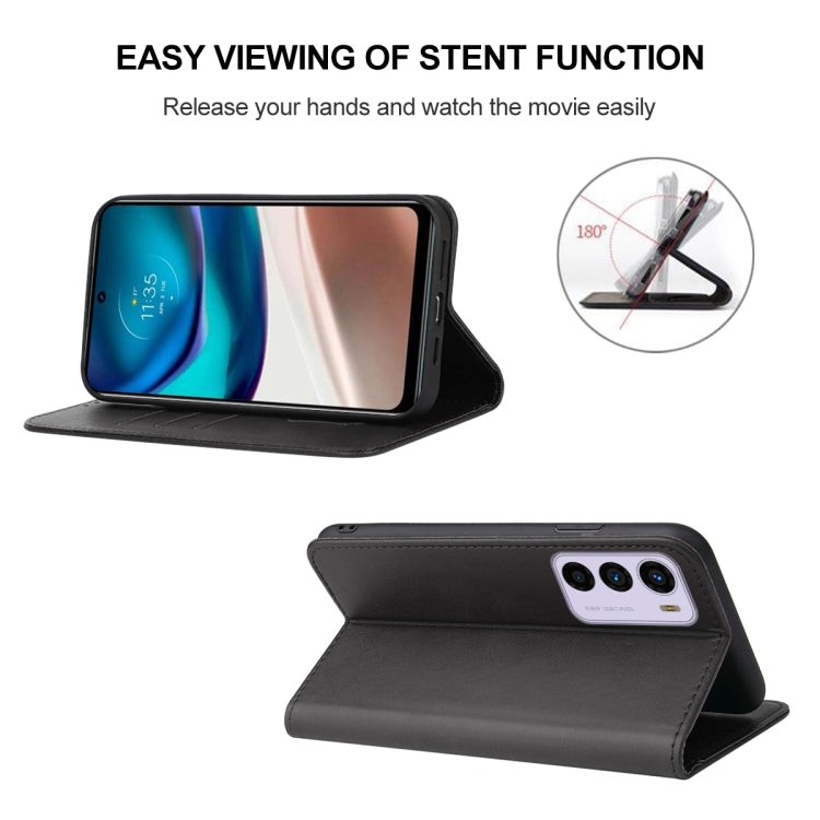 For Motorola Moto G42 Magnetic Closure Leather Phone Case