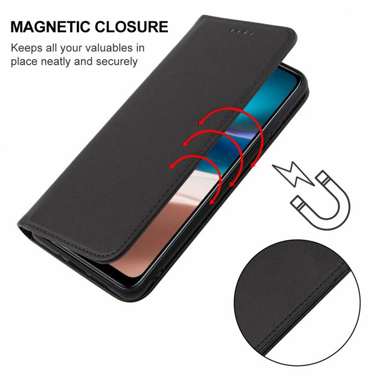 For Motorola Moto G42 Magnetic Closure Leather Phone Case