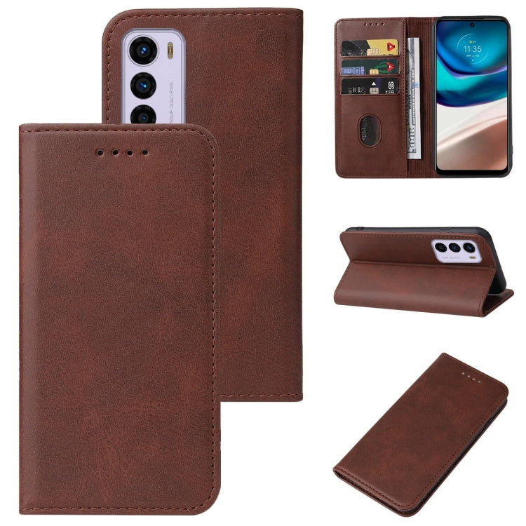 For Motorola Moto G42 Magnetic Closure Leather Phone Case