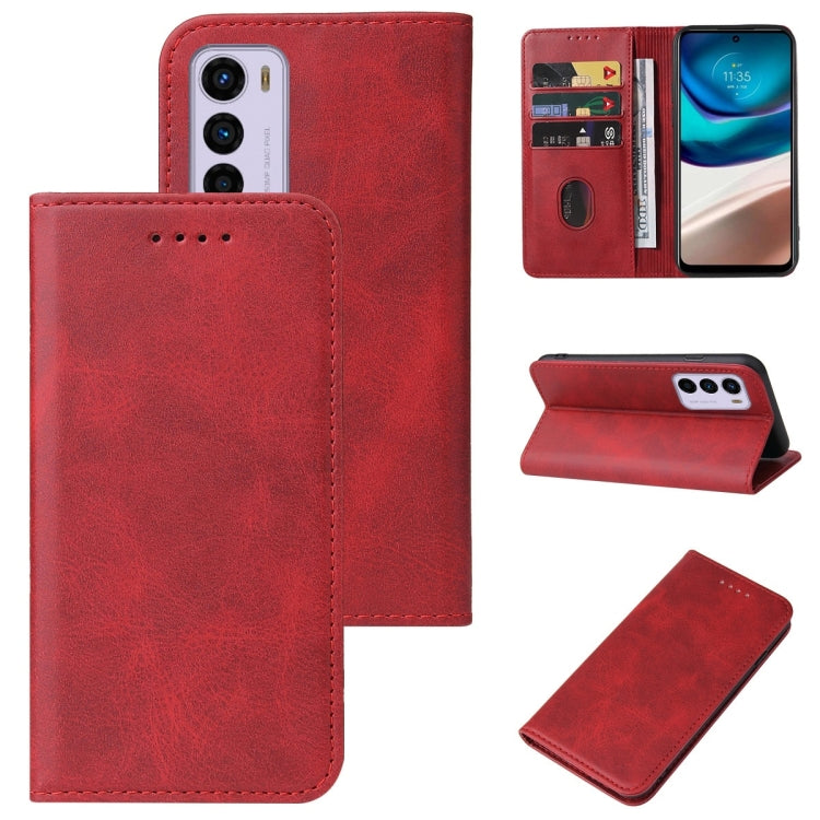 For Motorola Moto G42 Magnetic Closure Leather Phone Case