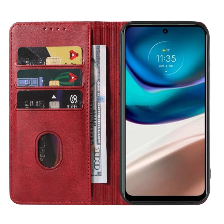 For Motorola Moto G42 Magnetic Closure Leather Phone Case