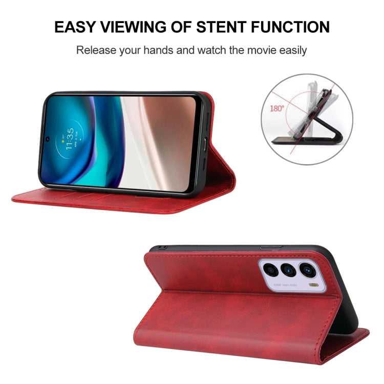 For Motorola Moto G42 Magnetic Closure Leather Phone Case