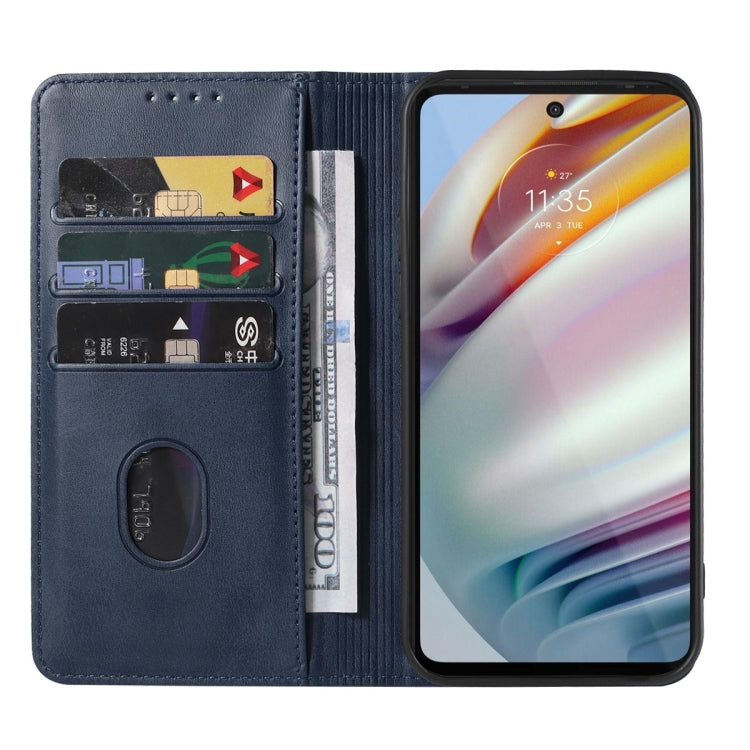 For Motorola Moto G60/G40 Fusion Magnetic Closure Leather Phone Case