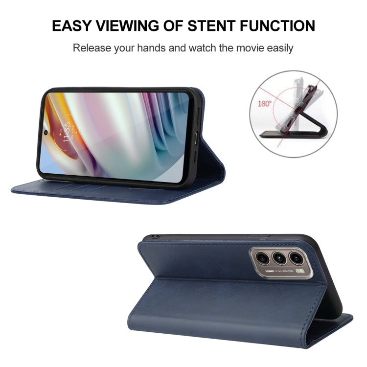 For Motorola Moto G60/G40 Fusion Magnetic Closure Leather Phone Case