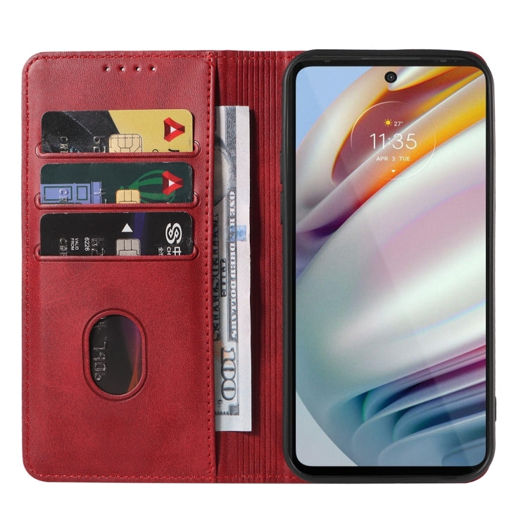 For Motorola Moto G60/G40 Fusion Magnetic Closure Leather Phone Case