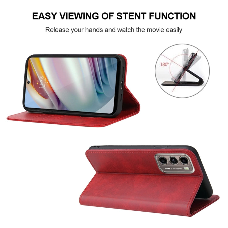For Motorola Moto G60/G40 Fusion Magnetic Closure Leather Phone Case