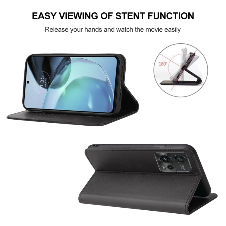 For Motorola Moto G72 Magnetic Closure Leather Phone Case