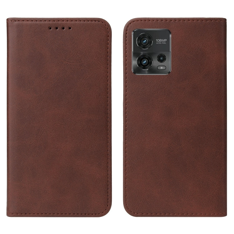 For Motorola Moto G72 Magnetic Closure Leather Phone Case