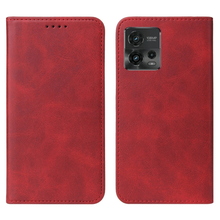 For Motorola Moto G72 Magnetic Closure Leather Phone Case