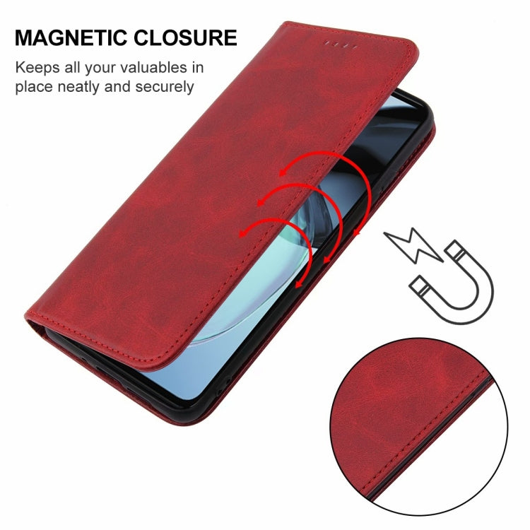 For Motorola Moto G72 Magnetic Closure Leather Phone Case