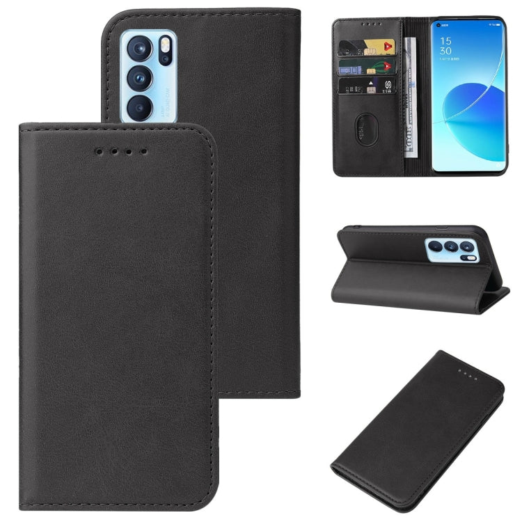For OPPO Reno6 Pro 5G Magnetic Closure Leather Phone Case
