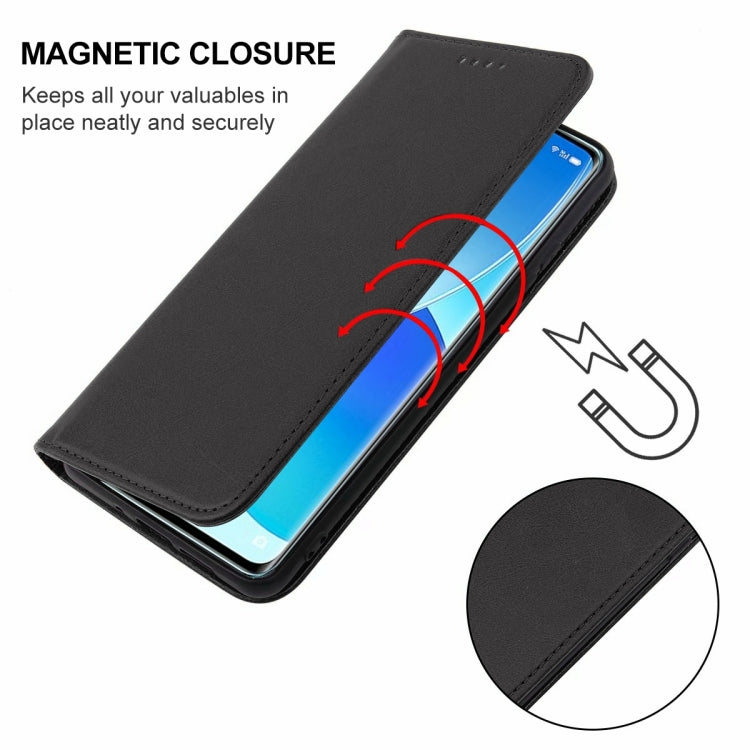 For OPPO Reno6 Pro 5G Magnetic Closure Leather Phone Case